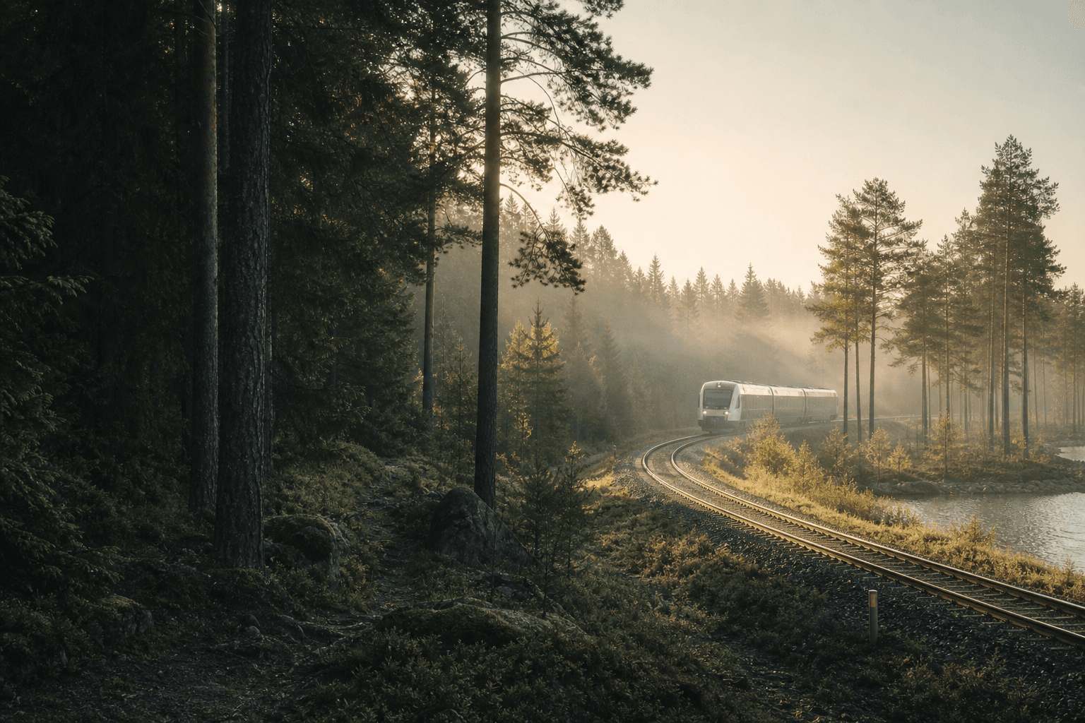 Long-distance train route through Finland